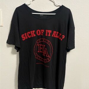 Erd sick of it all t shirt